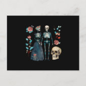  Valentijn Skelet Collage Briefkaart (Voorkant)
