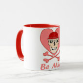 Valentijn Skull Cup Mok (Voorkant links)