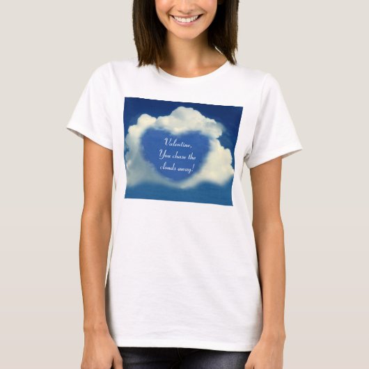 Valentijn Sky Heart T-shirt (Voorkant)
