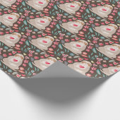 Valentijn Sleufpatroon Cadeaupapier (Hoek)