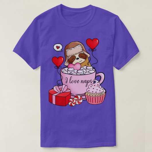Valentijn Sloth T-shirt (Design voorkant)