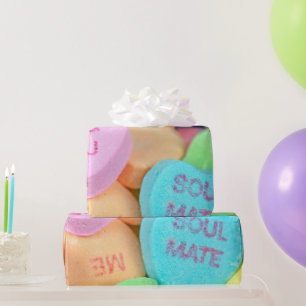 Valentijn Snoep Harten Cadeaupapier