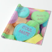 Valentijn Snoep Harten Cadeaupapier (Uitgerold)