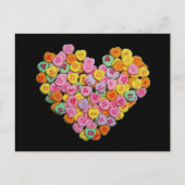 Valentijn Snoep harten hart Feestdagenkaart (Voorkant)