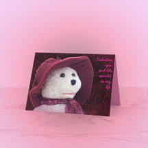 Valentijn Sparkle Teddy Bear Holiday Kaart