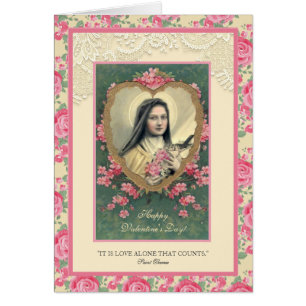Valentijn St. Therese katholieke roze roze Religie