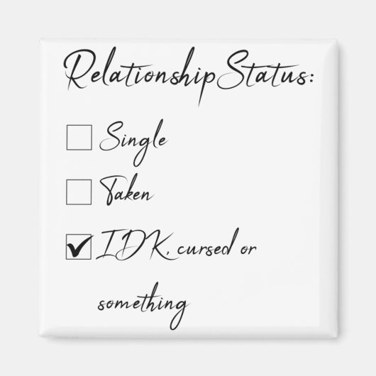 Valentijn status voor singles 43 magneet (Voorkant)