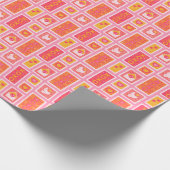 Valentijn stempels cadeaupapier (Hoek)