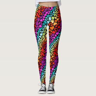 Valentijn Streaming regenboogliefdesharten Leggings