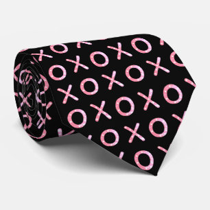 Valentijn Stropdas Zwart en Roze