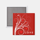 Valentijn Sweetheart Tree Magnet Magneet (Voorkant / Achterkant)