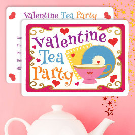 Valentijn Tea Party Kaart