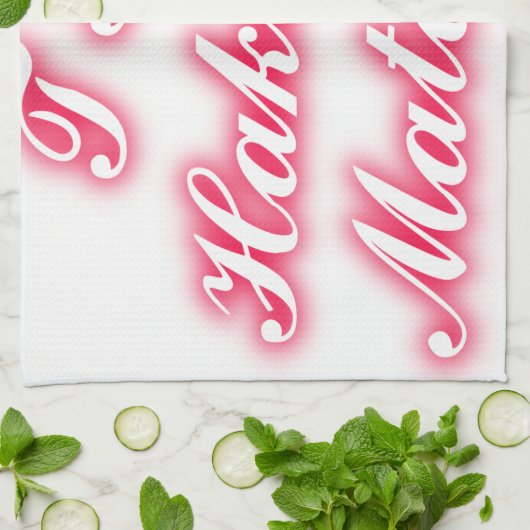 Valentijn Tip: Hakuna Matata Grappige Tekst Kunst Theedoek (Gevouwen)