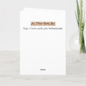  Valentijn - tot uw dienst, Feestdagen Kaart (Achterkant)