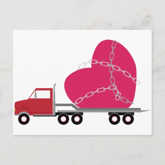 Valentijn Truck Briefkaart (Voorkant)