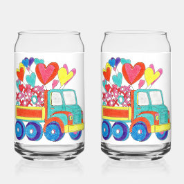 Valentijn Truck Soda Glass Blikvorm Glas