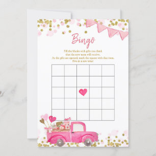 Valentijn Truck SweeBaby Bingo Game Kaart
