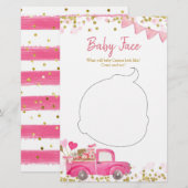 Valentijn Truck SweeLieverd Baby Face Kaart (Voorkant / Achterkant)