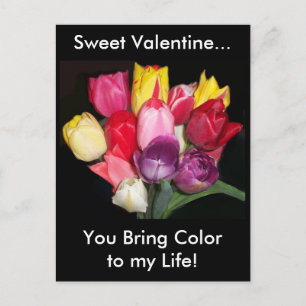 Valentijn Tulips Briefkaart