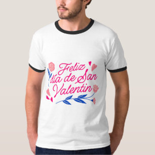 Valentijn typografie uitspraken t-shirt