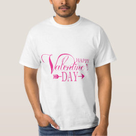 Valentijn typografie uitspraken t-shirt