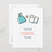 Valentijn U bent essentieel voor mij Feestdagenkaart (Voorkant / Achterkant)