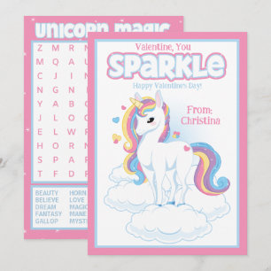 Valentijn U Sparkle Classroom Valentijnsdag Kaart