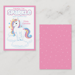 Valentijn U Sparkle Classroom Valentijnsdag Notitiekaartje