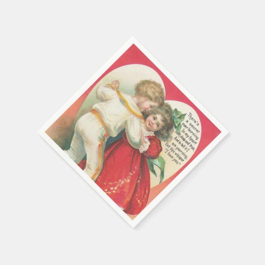 Valentijn Vakantiepapier servetten (Hoek)