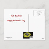 Valentijn van de kat feestdagenkaart (Achterkant)