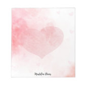 Valentijn van hart en liefde notitieblok (Voorkant)