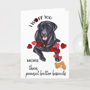 Valentijn van je Black Labrador Retriever Love Feestdagen Kaart