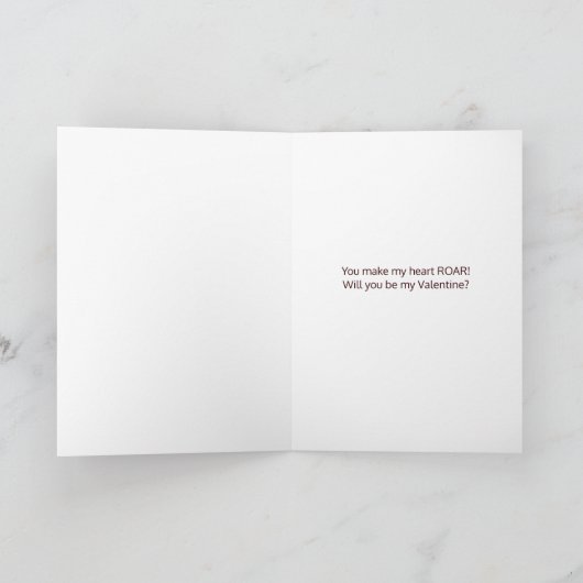 Valentijn van kind U bent TriceraTOPS Dinosaur Feestdagen Kaart (Binnen)