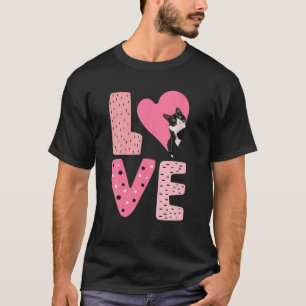 VALENTIJN van LOVE Tuxedo Cat Hart voor keuken en T-shirt