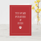 Valentijn VAN Pet Love Forever en Ever Red Kaart (Gele Bloem)