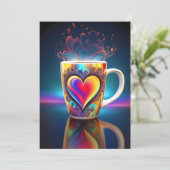 Valentijn van vriendschap feestdagenkaart (Staand voorkant)