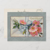 Valentijn van wilde Rozen Feestdagenkaart (Voorkant / Achterkant)