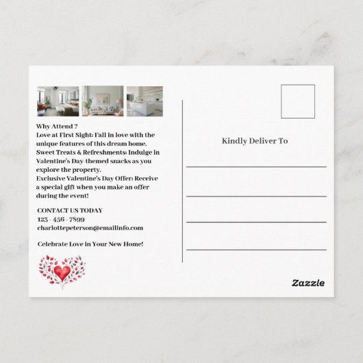 Valentijn Vastgoed Open Huis Uitnodiging (Achterkant)