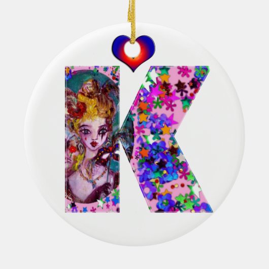 VALENTIJN VENETIAN MASKERADE MASKS EN CONFETTI KERAMISCH ORNAMENT (Achterkant)