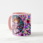 VALENTIJN VENETIAN MASKERADE MASKS EN CONFETTI MOK (Voorkant links)