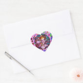 VALENTIJN VENETIAN MASQUERADE CONFETTI HART STICKER (Envelop)