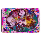 VALENTIJN VENETIAN MASQUERADE CONFETTI MAGNEET (Horizontaal)