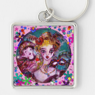VALENTIJN VENETIAN MASQUERADE CONFETTI SLEUTELHANGER