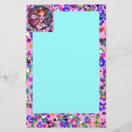 VALENTIJN VENETIAN MASQUERADE MASKS BRIEFPAPIER (Voorkant)