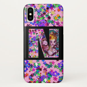 VALENTIJN VENETIAN MASQUERADE MONOGRAM BRIEF iPhone X HOESJE