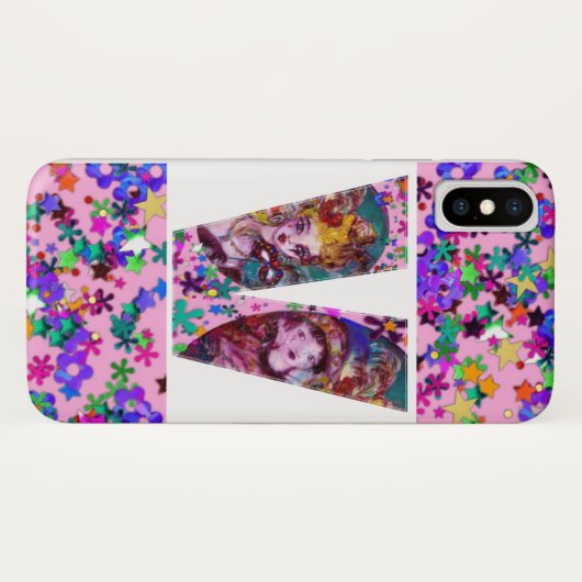 VALENTIJN VENETIAN MASQUERADE MONOGRAM/BRIEF Case-Mate iPhone CASE (Achterkant (horizontaal))