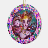 VALENTIJN VENETIAN MASQUERADE MONOGRAM/BRIEF KERAMISCH ORNAMENT (Links)