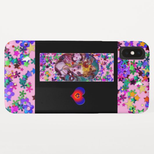 VALENTIJN VENETIAN MASQUERADE MONOGRAM I-BRIEF Case-Mate iPhone CASE (Achterkant (horizontaal))