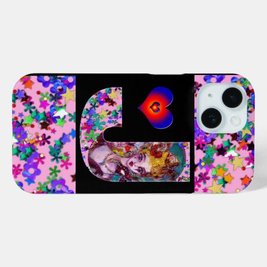 VALENTIJN VENETIAN MASQUERADE MONOGRAM J BRIEF Case-Mate iPhone CASE (Achterkant (horizontaal))