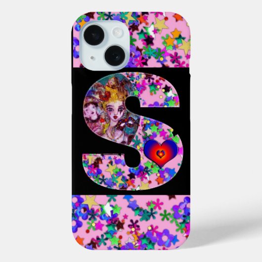 VALENTIJN VENETIAN MASQUERADE MONOGRAM S BRIEF Case-Mate iPhone CASE (Achterkant)